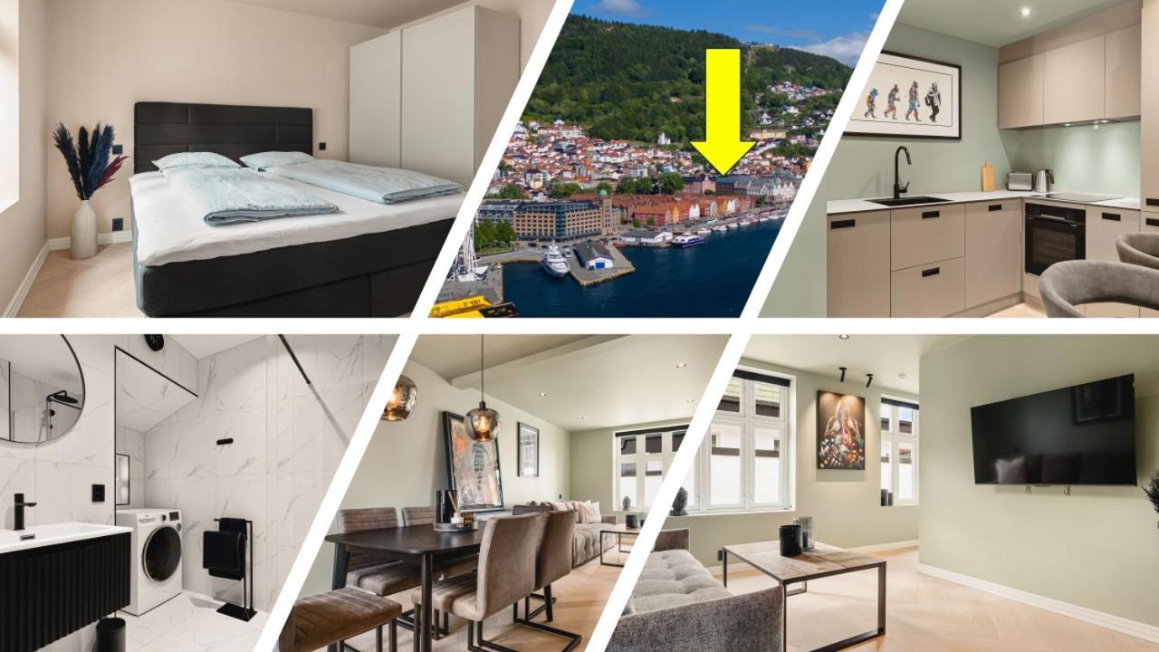 Bryggen // Floyen Living Apartment Bergen Ngoại thất bức ảnh